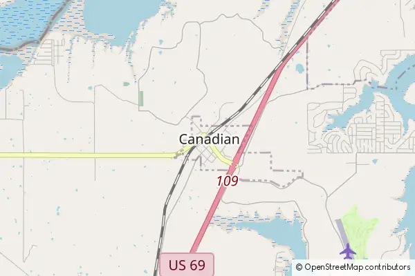 Mapa Canadian