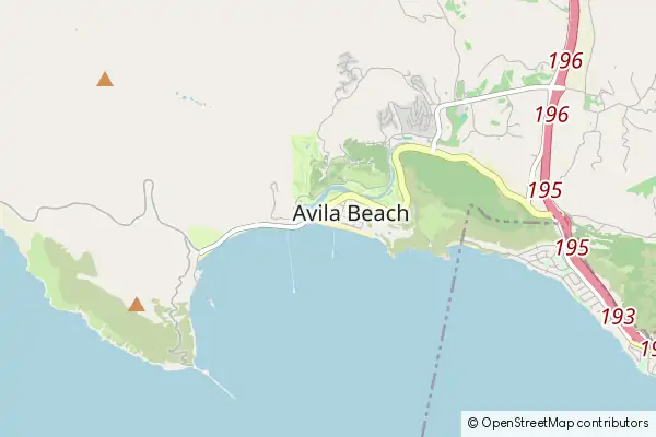 Mapa Avila Beach