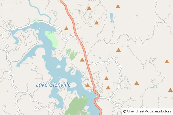 Mapa Glenville