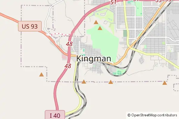 Mapa Kingman