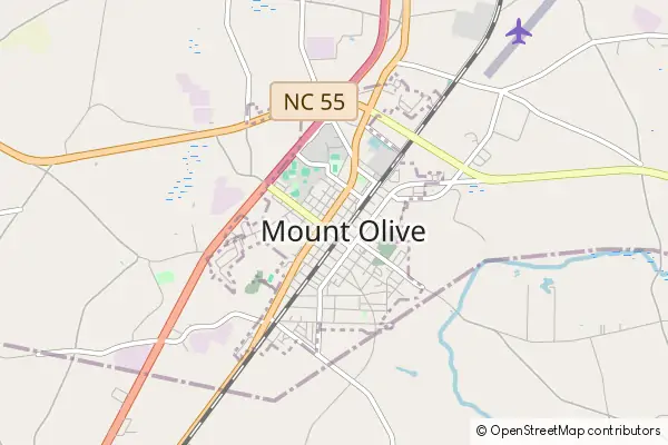 Mapa Mount Olive