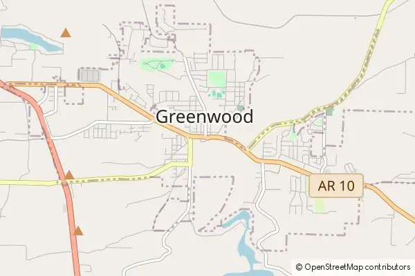 Mapa Greenwood