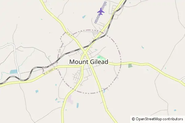 Mapa Mount Gilead