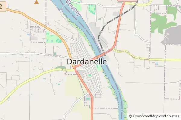 Mapa Dardanelle