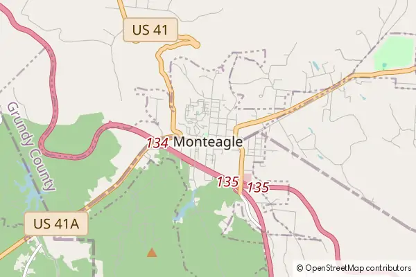 Mapa Monteagle