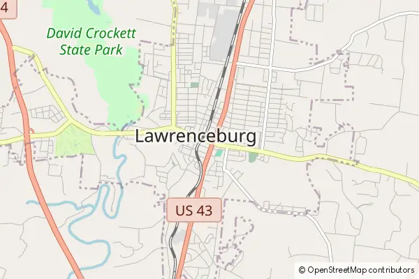 Mapa Lawrenceburg