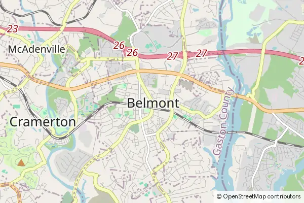 Mapa Belmont