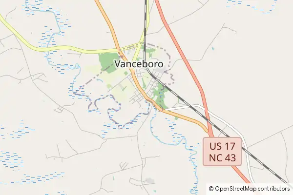 Mapa Vanceboro