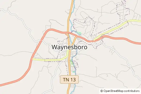 Mapa Waynesboro