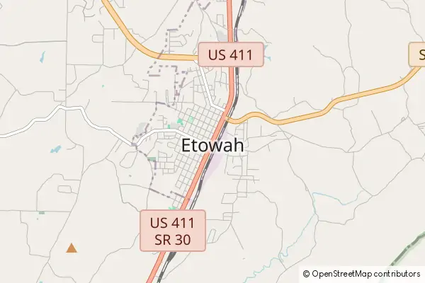 Mapa Etowah