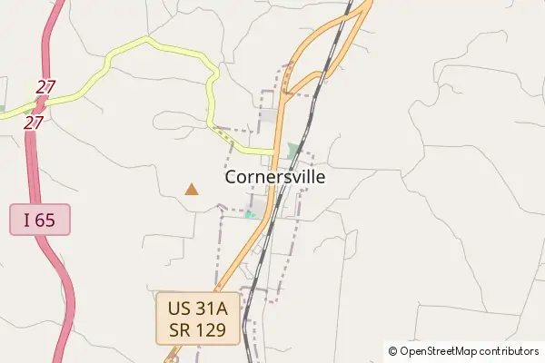 Mapa Cornersville