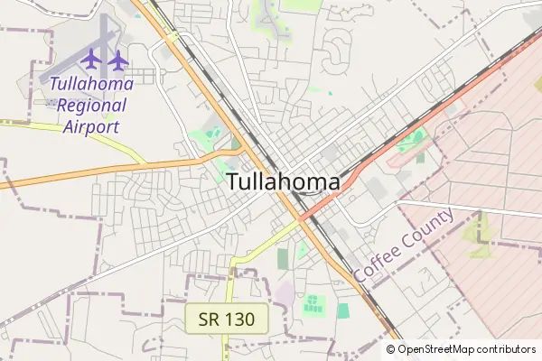 Mapa Tullahoma