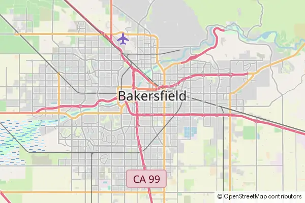 Mapa Bakersfield