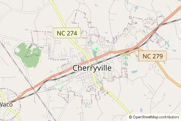 Mapa Cherryville