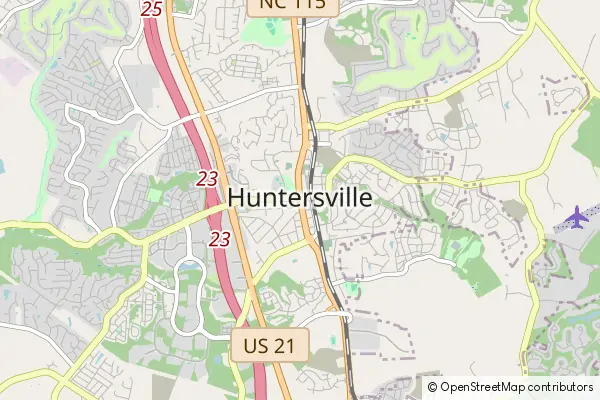 Mapa Huntersville