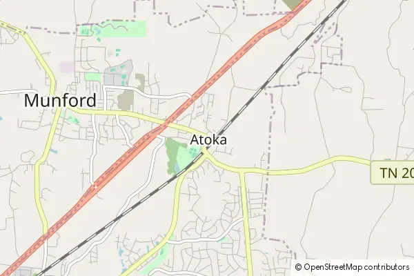 Mapa Atoka