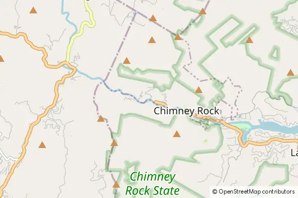 Mapa Chimney Rock