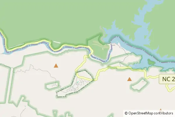 Mapa Fontana Dam