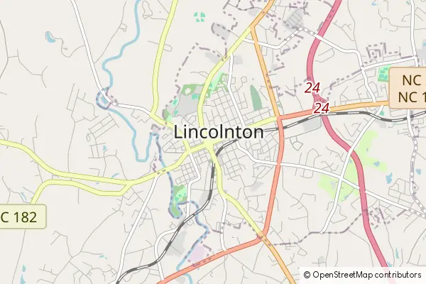 Mapa Lincolnton