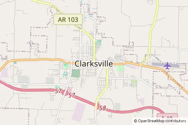 Mapa Clarksville