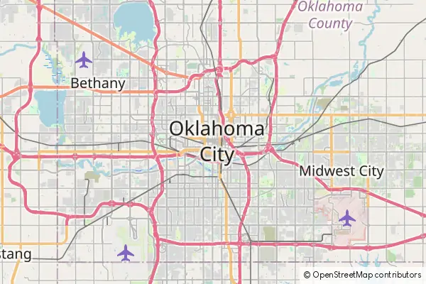 Mapa Oklahoma City