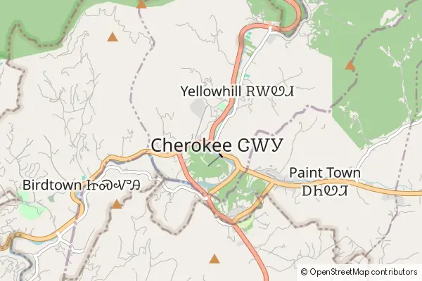 Mapa Cherokee