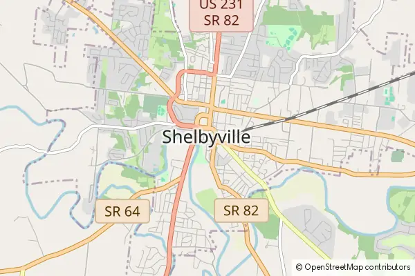 Mapa Shelbyville