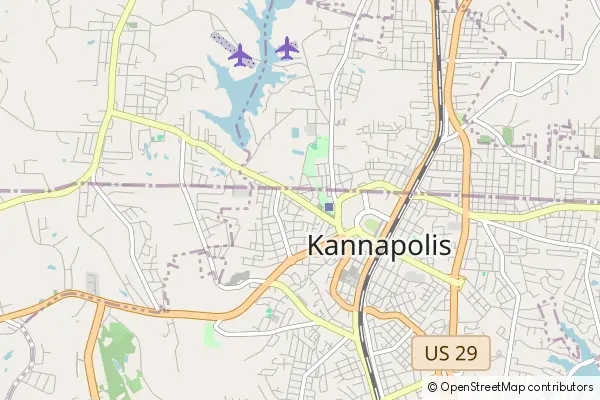 Mapa Kannapolis