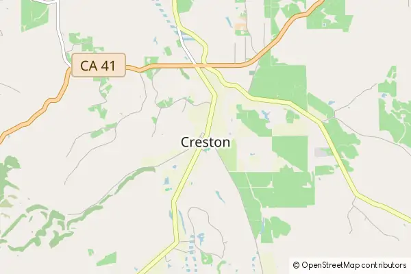 Mapa Creston