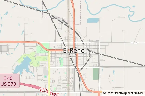 Mapa El Reno