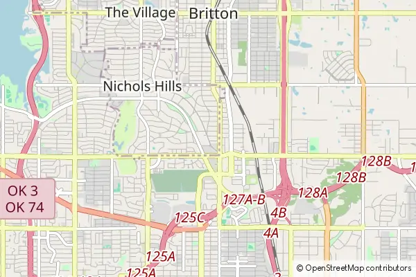 Mapa Nichols Hills