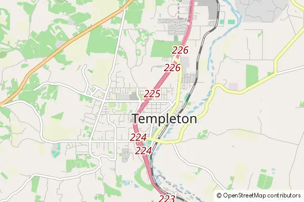 Mapa Templeton