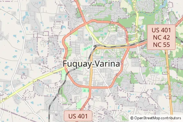 Mapa Fuquay-Varina