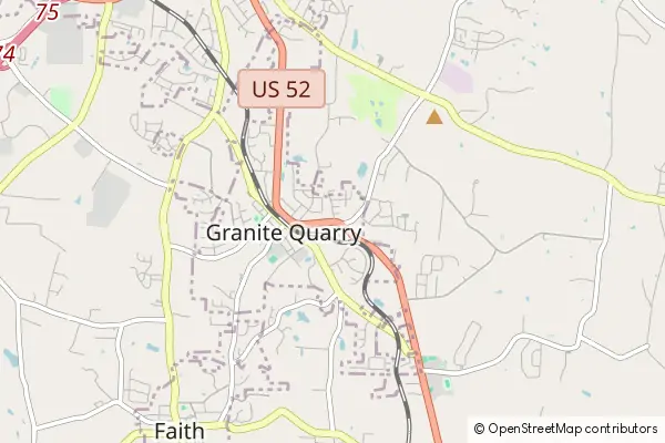 Mapa Granite Quarry