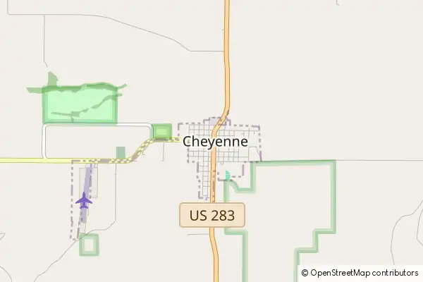 Mapa Cheyenne