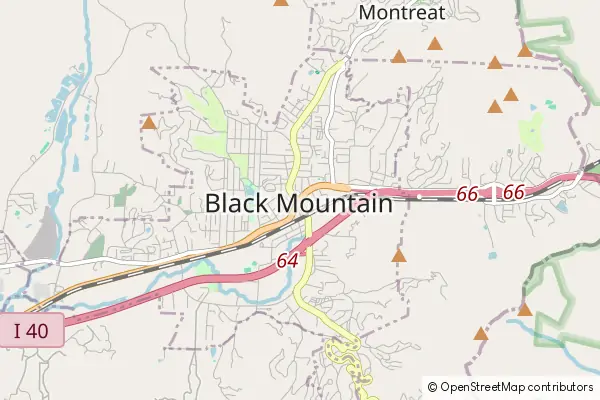 Mapa Black Mountain