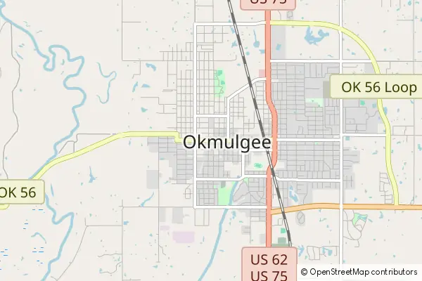 Mapa Okmulgee