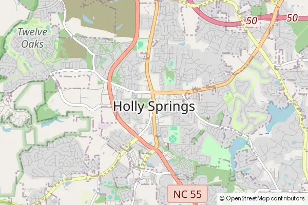 Mapa Holly Springs