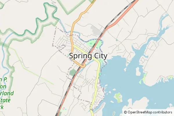 Mapa Spring City