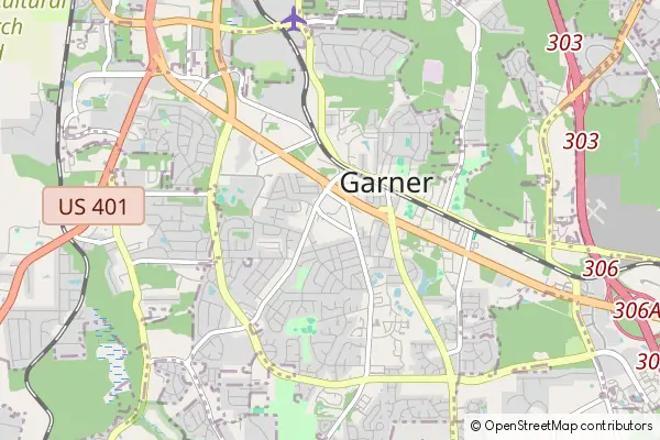 Mapa Garner