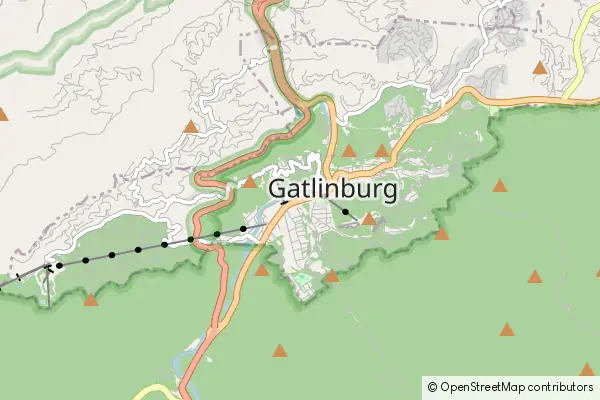 Mapa Gatlinburg