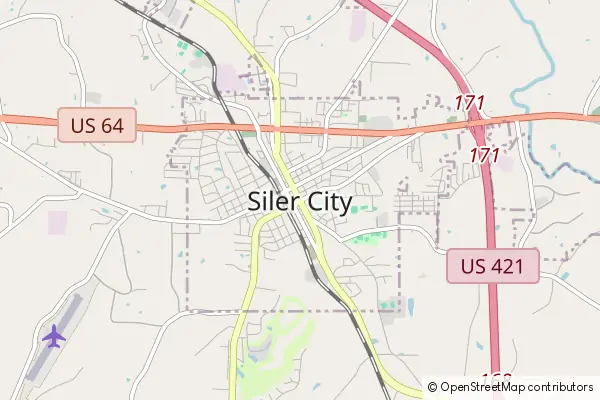 Mapa Siler City