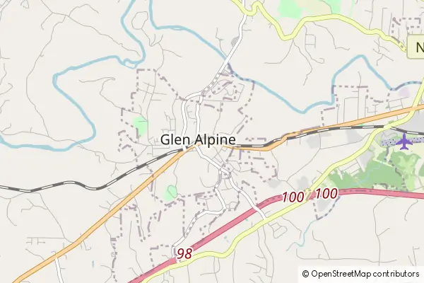 Mapa Glen Alpine