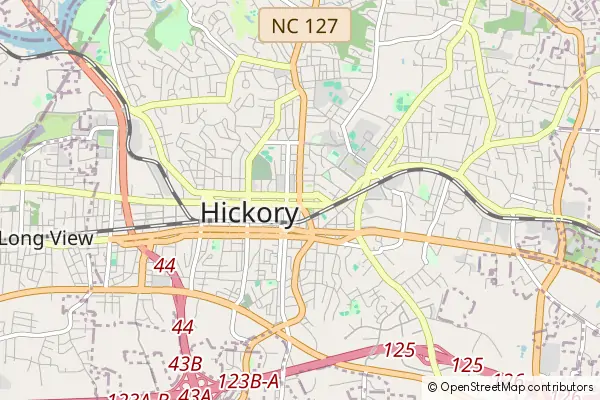 Mapa Hickory