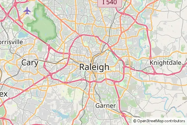 Mapa Raleigh