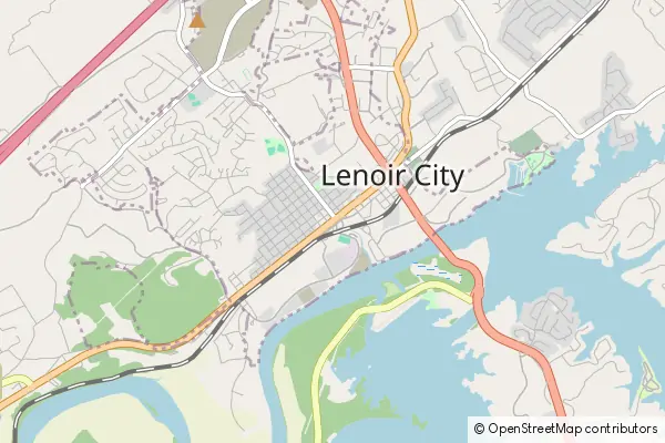 Mapa Lenoir City