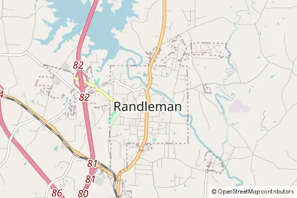 Mapa Randleman