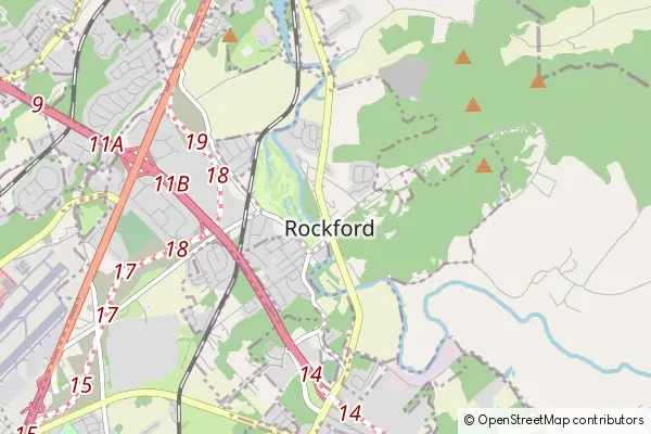 Mapa Rockford