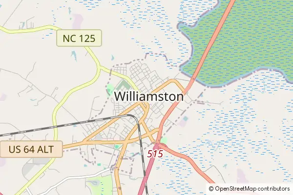 Mapa Williamston