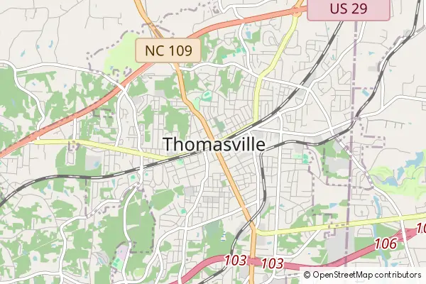 Mapa Thomasville